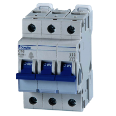 Doepke - MCB, Triple Pole, 10A, C Curve, 10kA Doepke - MCB, Triple Pole, 10A, C Curve, 10kA